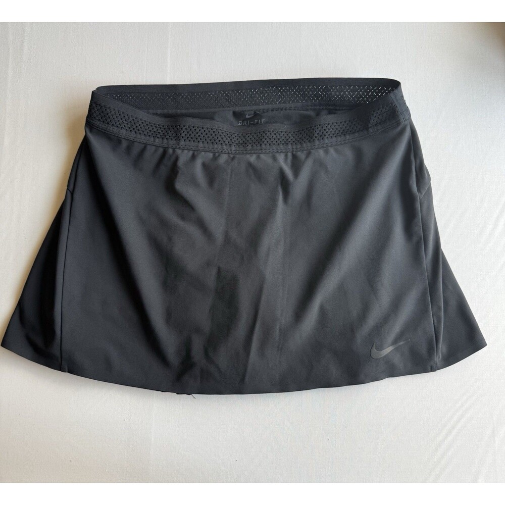 Nike Skort Size M Black Dri-Fit Waist 30" Medium Rise Tennis Golf Pickleball